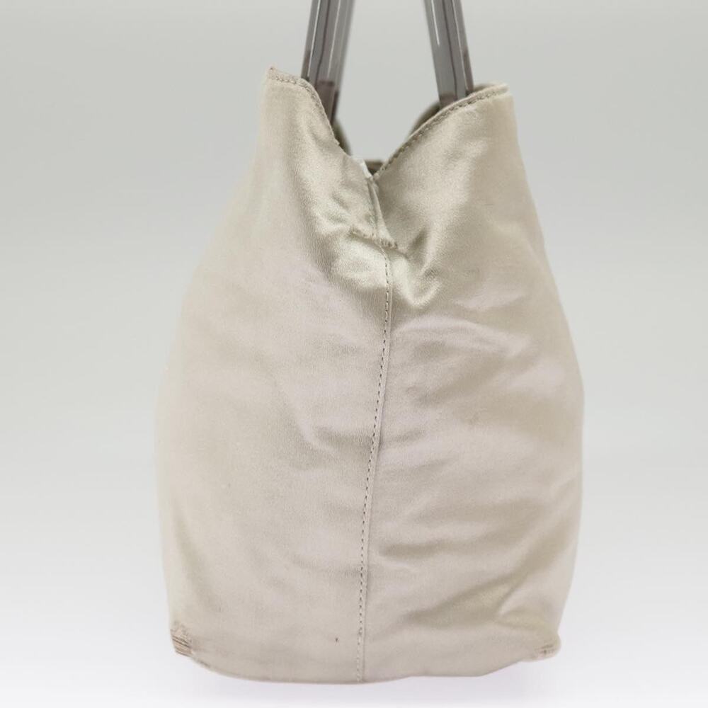 PRADA Tote Bag Satin Plastic Silver Silver - Picture 3 of 16